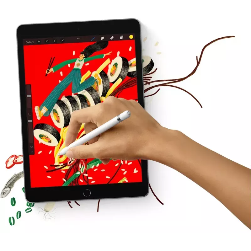 Planšetinis kompiuteris Apple iPad 10,2 colio (25,9 cm) 256 GB Wi‑Fi (802.11ac) A13, iPadOS 15, pilka, 8 MP / 12 MP