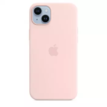 Silikoninis dėklas Apple iPhone 14 Plus MagSafe Chalk Pink