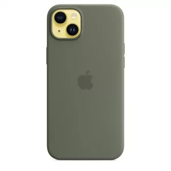 Dėklas Apple iPhone 14 Plus silikoninis su MagSafe alyvuogių