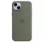 Dėklas Apple iPhone 14 Plus silikoninis su MagSafe alyvuogių