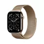 Apple Watch GPS + Cellular 46mm auksinis titano korpusas auksinė Milanese kilpa M/L