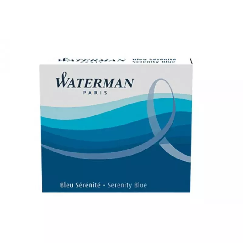 Tušinukų šerdelės Waterman S0110950 Mėlyna 6 vnt.