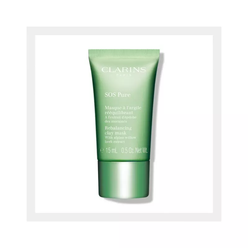 Valomoji kaukė Clarins SOS Pure Rebalancing Unisex 15 ml — mišriai odai