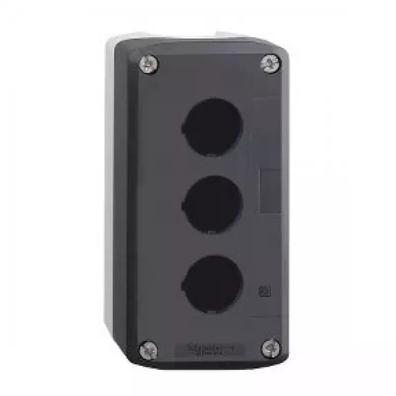 Sieninė plokštė / jungiklio dangtelis Schneider Electric XALD03, pilka, polikarbonatas