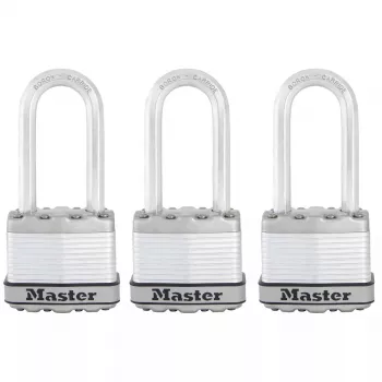 Spyna MASTER LOCK 45 mm Excell laminuotas plienas 3 vnt. rinkinys su 51 mm apkaba