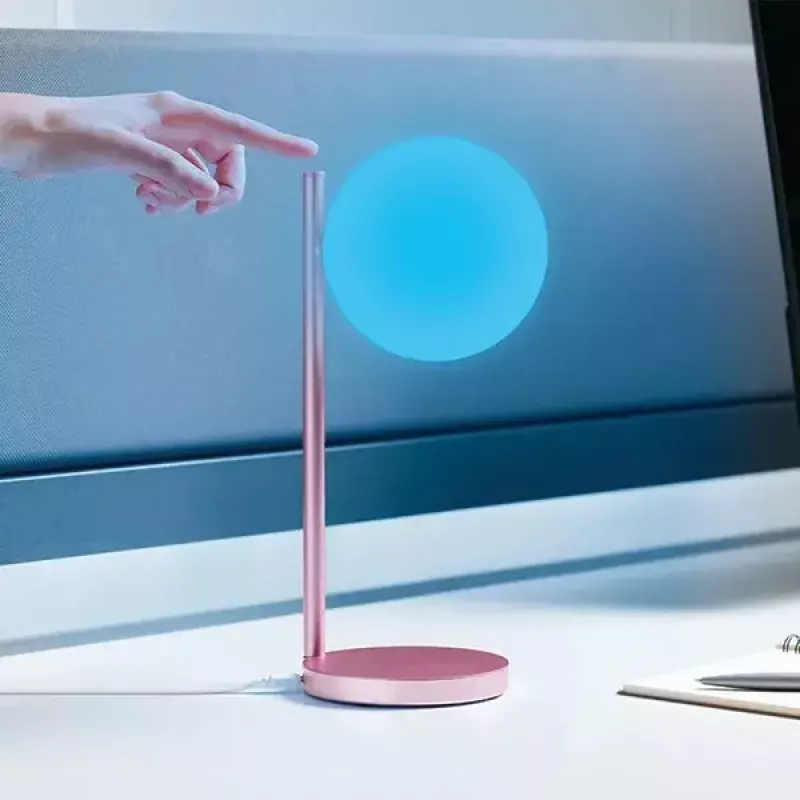 Stalinė LED lempa Lexon Bubble Lamp LH70LP šviesiai rožinė 15W su belaidžiu įkrovikliu
