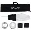 Šviesos modifikatorius Nanlite LT-FZ60 sidabrinis baltas 45 cm skersmuo