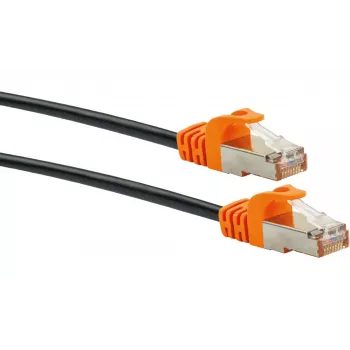 Tinklo kabelis Schwaiger CKO7020 531 RJ-45 Cat7 2 m juodas oranžinis
