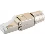 RJ-45 jungtis Schwaiger NWST811 531 sidabrinė vyriška 15mm plotis