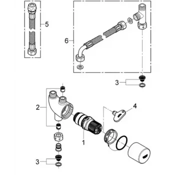Termostatas GROHE 34487000 Chromas