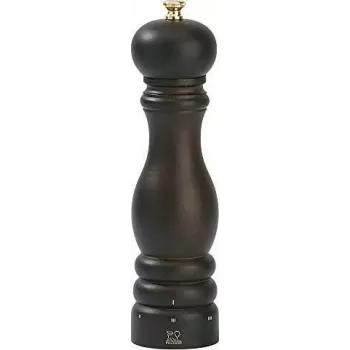 Pipirų malūnėlis PEUGEOT PARIS, buko mediena, šokolado apdaila, 18 cm