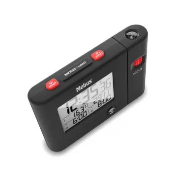 Skaitmeninis žadintuvas Mebus 25795 Juodas Stačiakampis Baterija USB