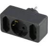 Transition plug REV SCHWA 0512733777, 2-fold safety contact, Juoda