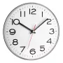 Kvarcinis laikrodis TFA-Dostmann 60.3017 Circle pilkas baltas sieninis stalinis laikrodis