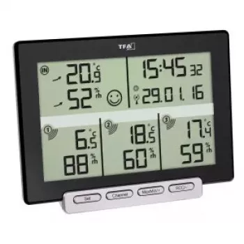 Temperatūros siųstuvas tfa dostmann MULTI-SENS 0–50 °C lauko, 1,5 V baterija, 120×157×42 mm