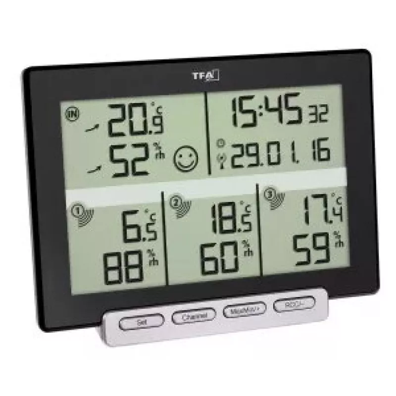 Temperatūros siųstuvas tfa dostmann MULTI-SENS 0–50 °C lauko, 1,5 V baterija, 120×157×42 mm