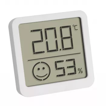 Elektroninis aplinkos termometras TFA-Dostmann 30.5053.02 vidaus/lauko Skaitmeninis Sidabrinis Baltas