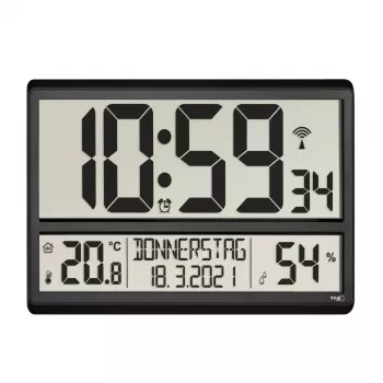 Skaitmeninis žadintuvas TFA-Dostmann 60.4520.01 Juodas Maitinamas baterijomis
