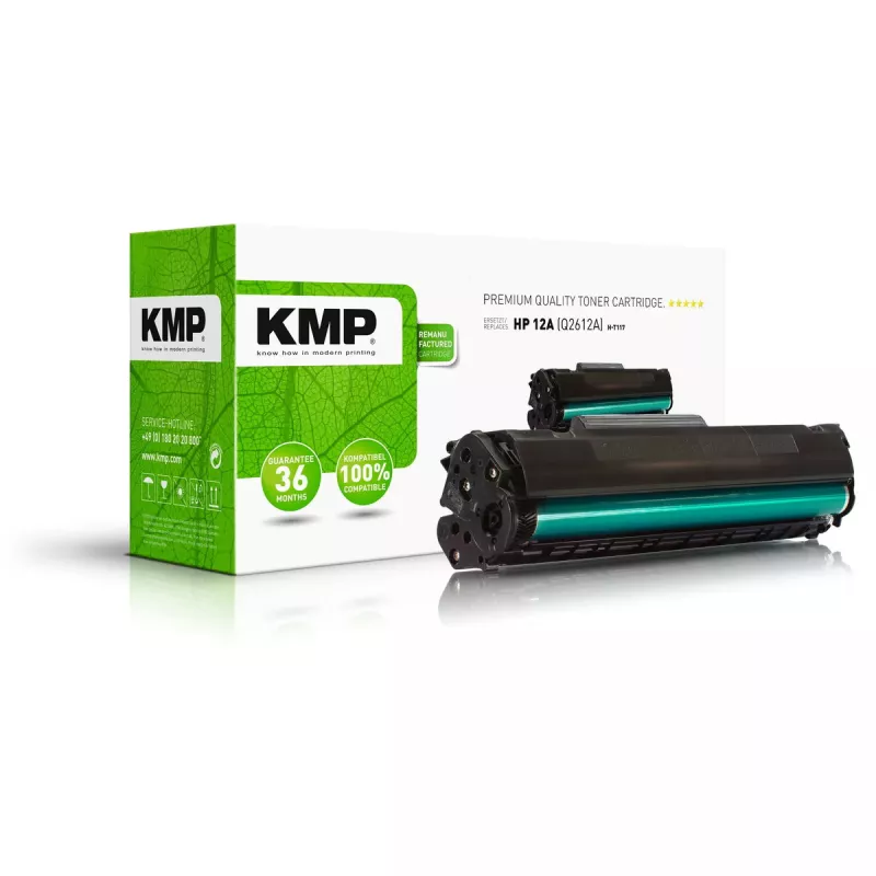 KMP HP Q2612A juodas dažų kasetė 4000 puslapių
