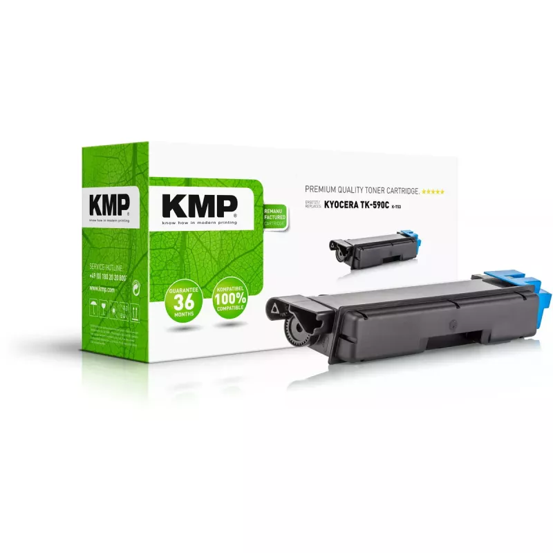 Toner KMP Kyocera TK-590C 5000 S Žydra