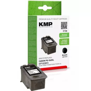 KMP C136 suderinamas rašalo kasetė, tinkamas Canon PG-560 XL juodas