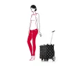 Tote bag Reisenthel Carrycruiser — 40 L, aliuminio rėmas, poliesteris, 420×320 mm, juoda/įvairiaspalvė