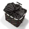 Tote bag Reisenthel Carrycruiser — 40 L, aliuminio rėmas, poliesteris, 420×320 mm, juoda/įvairiaspalvė
