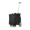 Tote bag Reisenthel Carrycruiser — 40 L, aliuminio rėmas, poliesteris, 420×320 mm, juoda/įvairiaspalvė