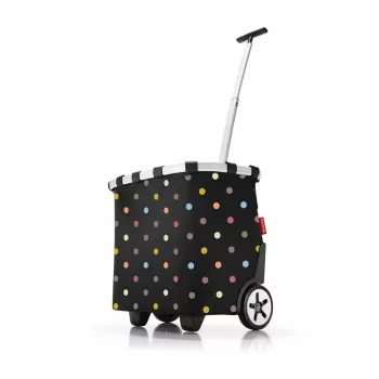 Tote bag Reisenthel Carrycruiser — 40 L, aliuminio rėmas, poliesteris, 420×320 mm, juoda/įvairiaspalvė