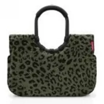 Tote bag Reisenthel loopshopper L — 25 L, 460×250 mm, aliuminio rėmas, juoda/ruda