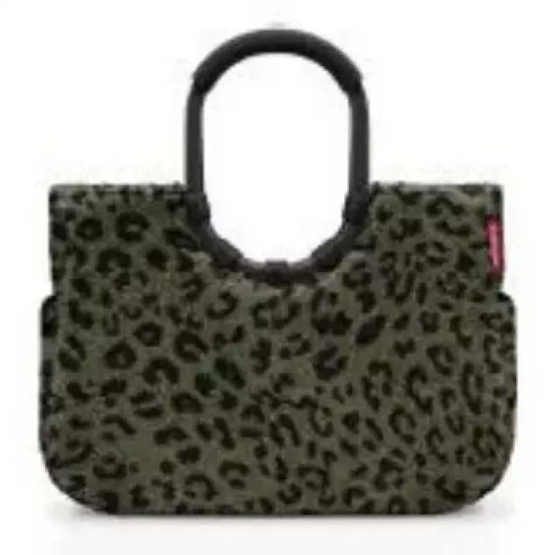 Tote bag Reisenthel loopshopper L — 25 L, 460×250 mm, aliuminio rėmas, juoda/ruda
