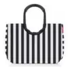 Krepšys Reisenthel loopshopper L — Poliesteris, 25 l, 460×250 mm, juoda/baltas