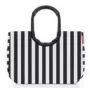Krepšys Reisenthel loopshopper L — Poliesteris, 25 l, 460×250 mm, juoda/baltas