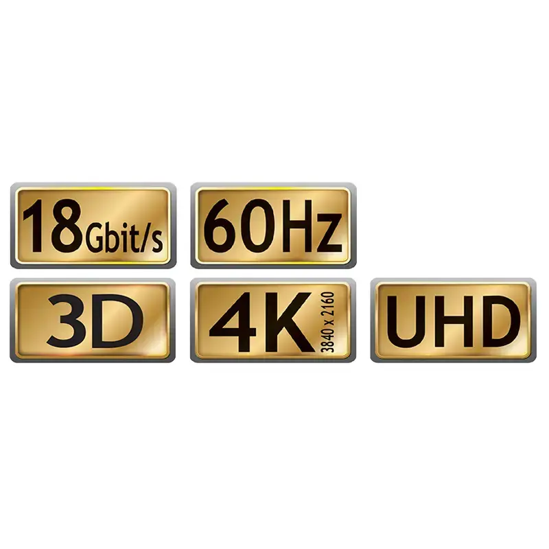 HDMI laidas MaxTrack C 215-1, HDMI Type A į Type A, 1 m, HDMI 2.1, 18 Gbit/s, juodas