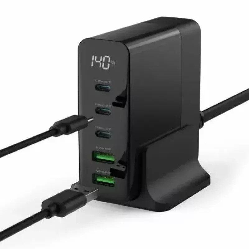 Patalpos įkroviklis Ansmann DC5140PD universalus juodas USB greitasis įkrovimas