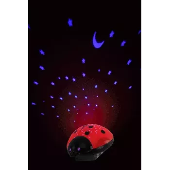 Naktinė lemputė Ansmann Starlight juoda raudona