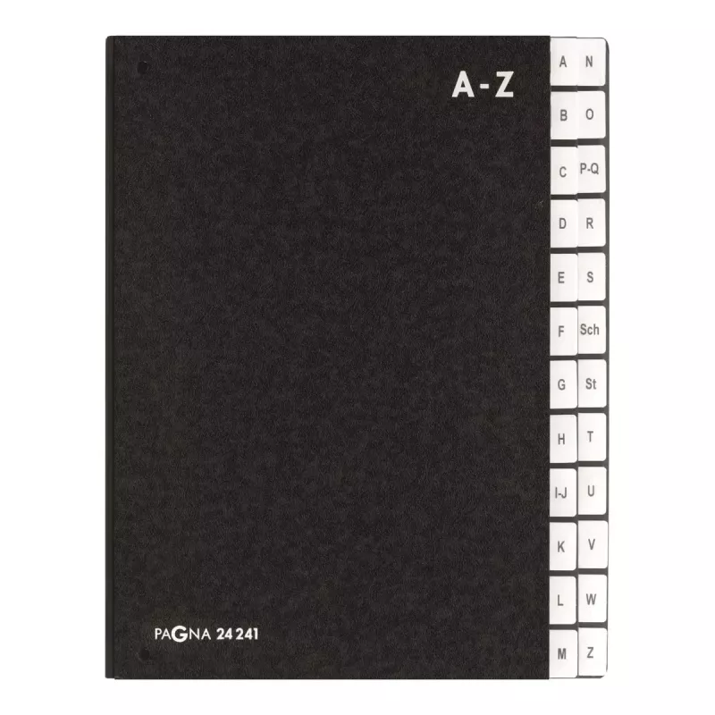 skirstymo knyga Pagna 24241-04 juoda A4