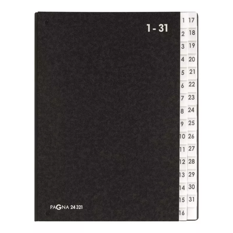 skirstymo knyga Pagna 24321-04 juoda A4
