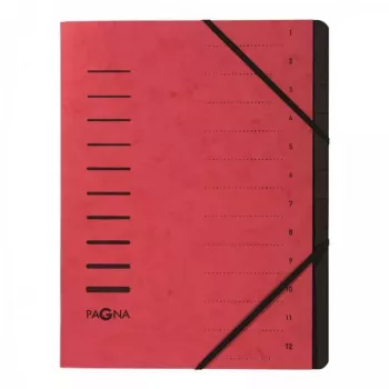 Skirtukas A4 Pagna 40059-01 raudonas
