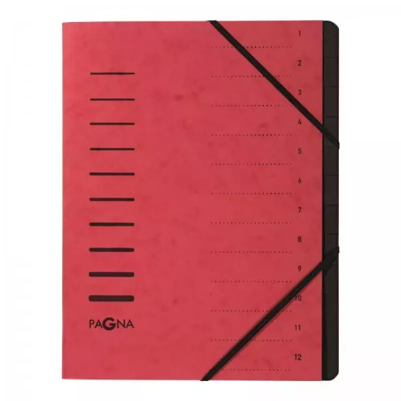 Skirtukas A4 Pagna 40059-01 raudonas