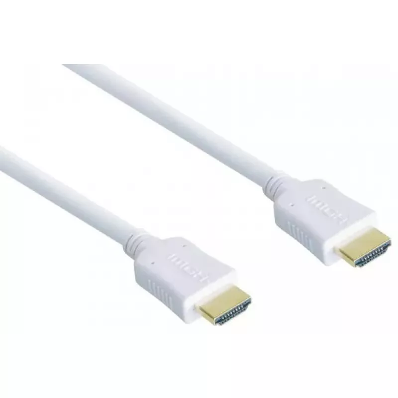 HDMI laidas Alcasa 1m HDMI Type A Standard, baltas