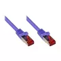 Tinklo kabelis „Alcasa“ 50 m Cat6 violetinis S/FTP