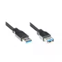 USB laidas Alcasa 5m USB 3.0 A USB 3.2 Gen 1 juodas