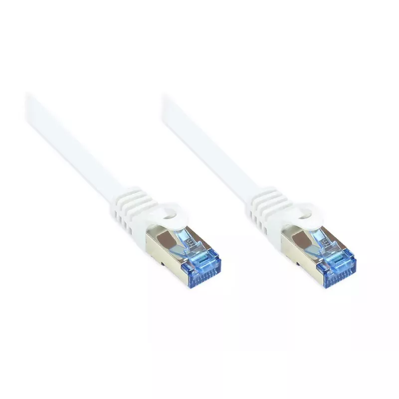 Tinklo kabelis Alcasa 20m Cat6a RJ-45 RJ-21 Baltas