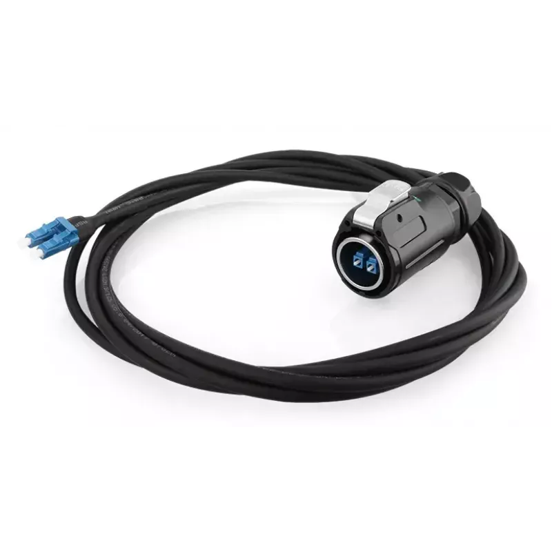 Alcasa S1 IC01-24F01 LC juodos spalvos 3 m tiesi jungtis
