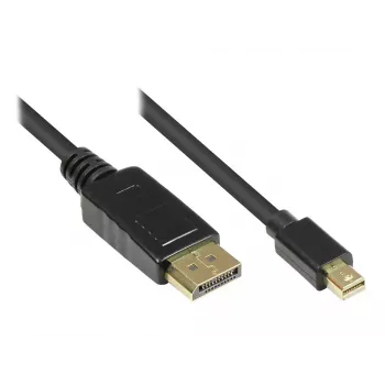 DisplayPort kabelis Alcasa DP-MDP1 1 m Mini DisplayPort Juoda