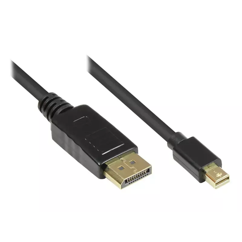 DisplayPort kabelis Alcasa DP-MDP1 1 m Mini DisplayPort Juoda