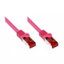 Tinklo kabelis Alcasa CAT6 S/FTP 25 m purpurinis