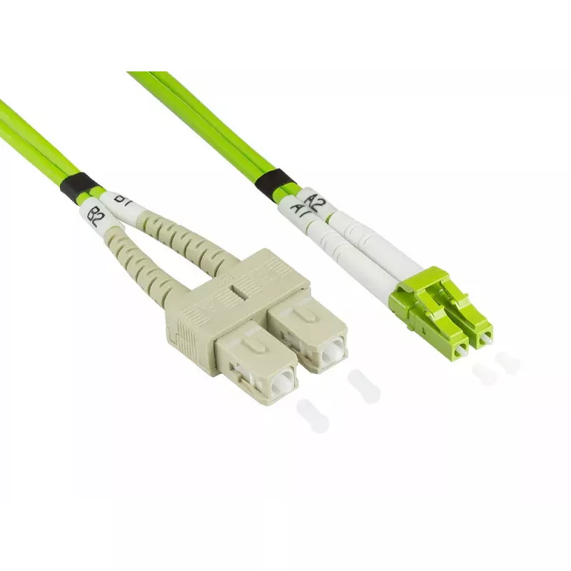 Šviesolaidinis kabelis Alcasa LW-830LS5 30 m LC SC Žalias