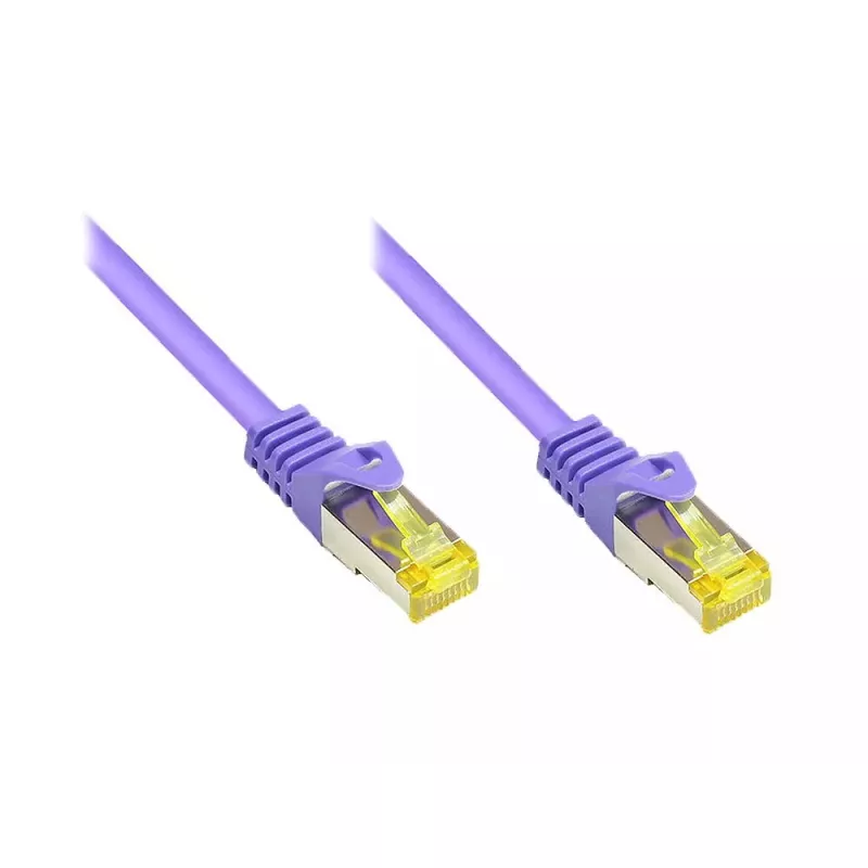 Tinklo kabelis Alcasa Cat7 50m RJ-45 S/FTP Violetinė